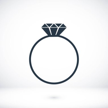 Yüzük düz simgesi