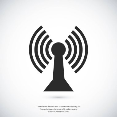 Comunication düz simgesi