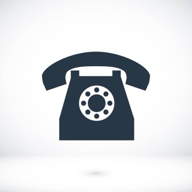 Telefon Düz Simgesi