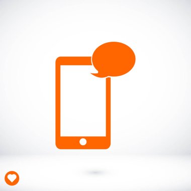 Cep telefonu sms simgesi