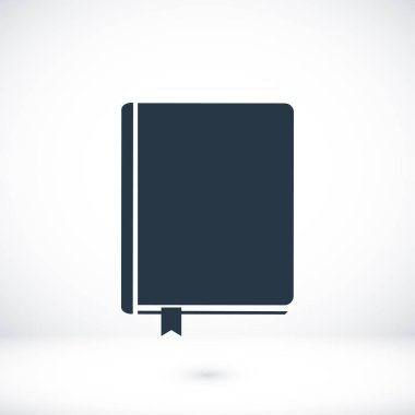 Kitap Düz Simgesi