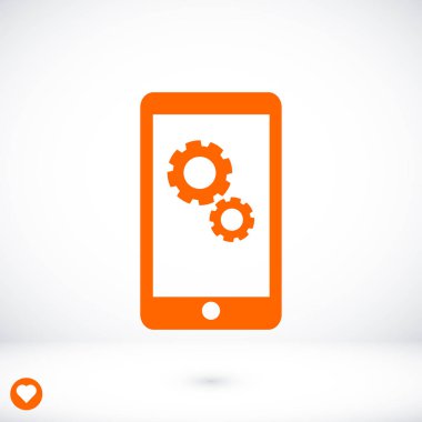 Akıllı Telefon Düz Simgesi