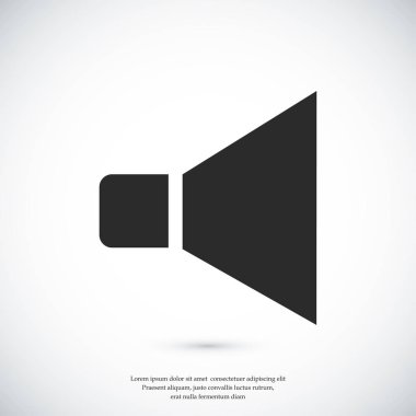 düz hoparlör simgesi