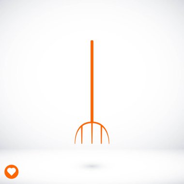 Bahçe çatal simgesi