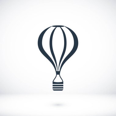 Aerostat düz simgesi
