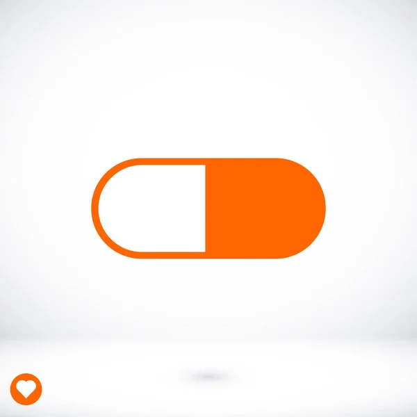 Icône de capsule médicale — Image vectorielle