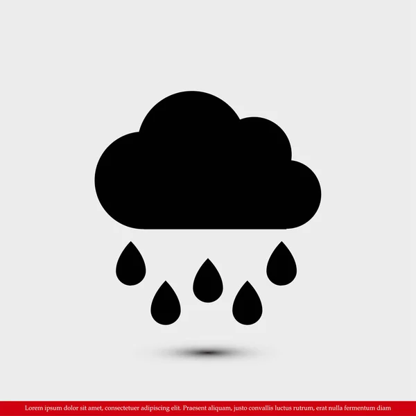 Regenwetter-Ikone — Stockvektor