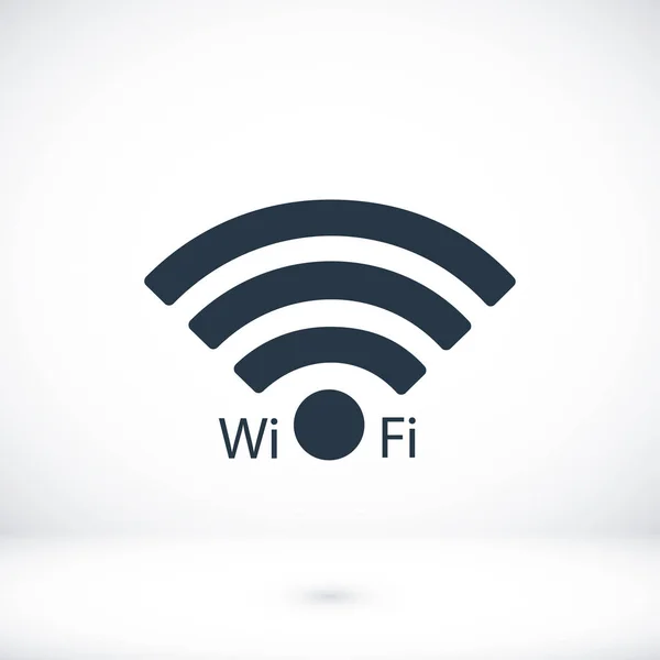 Ícone plano Wi-fi — Vetor de Stock