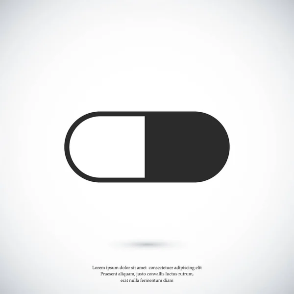 Icône de capsule médicale — Image vectorielle