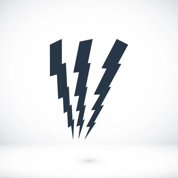 Lightning platte pictogram — Stockvector