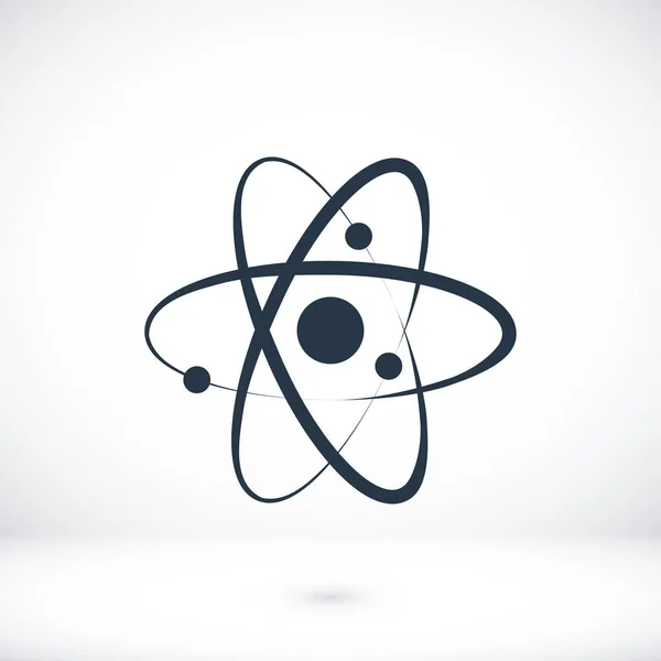 Atom-Zeichen-Symbol — Stockvektor