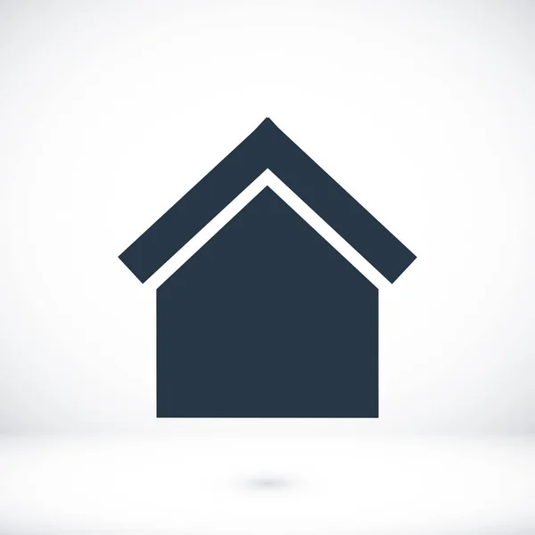 Haus-Wohnung-Symbol — Stockvektor
