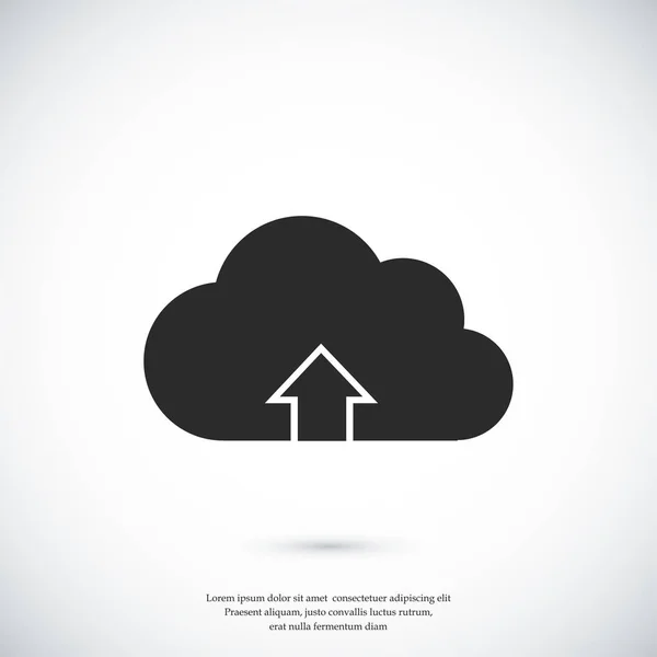 Télécharger à partir de l'icône cloud — Image vectorielle