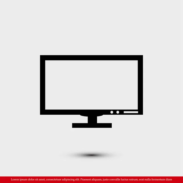 Piktogram ikonę monitora — Wektor stockowy