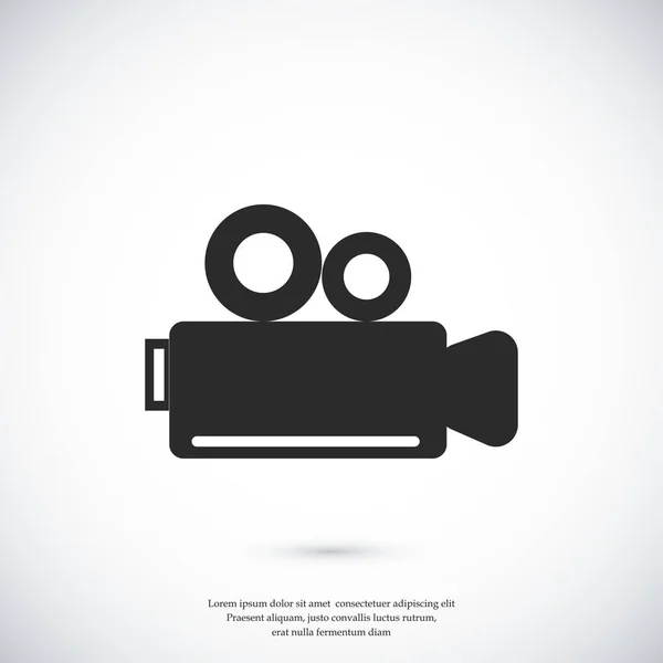 Icono de cámara de vídeo — Vector de stock