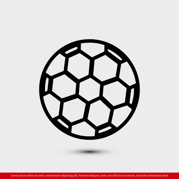 Icona pallone da calcio — Vettoriale Stock