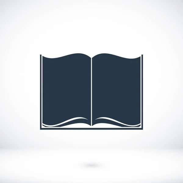 Libro Icono plano — Vector de stock