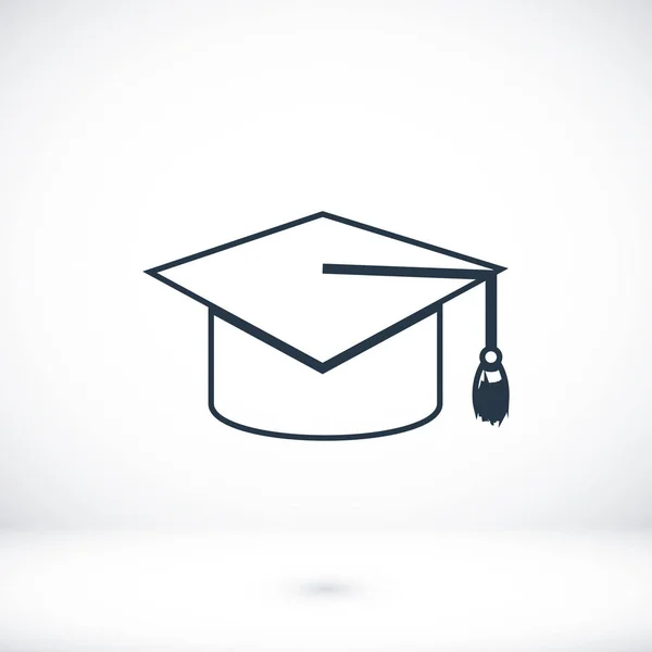 Icono de la tapa de graduación — Vector de stock