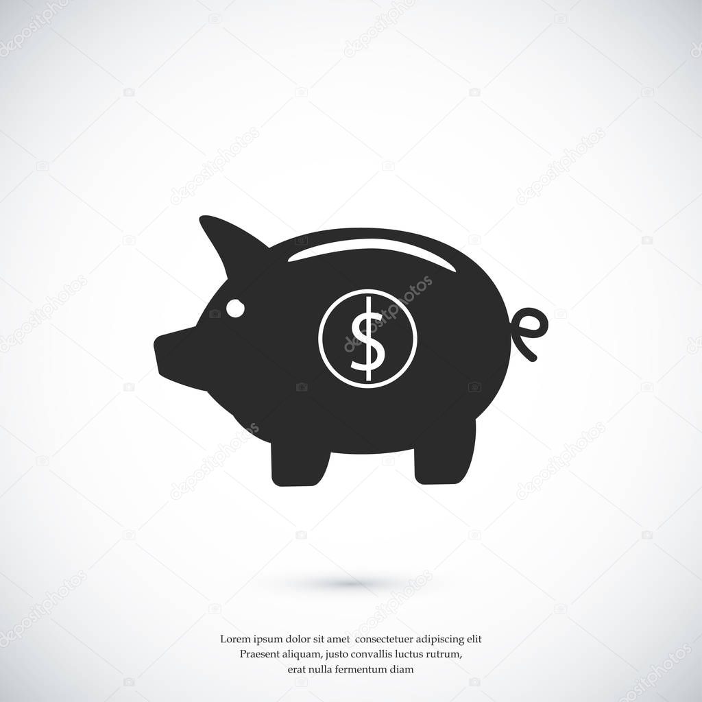 Piggy bank - saving money icon