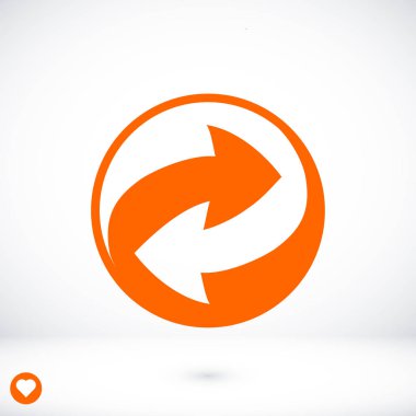 geri dönüşüm işareti simgesi