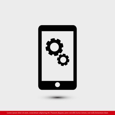 Akıllı Telefon Düz Simgesi