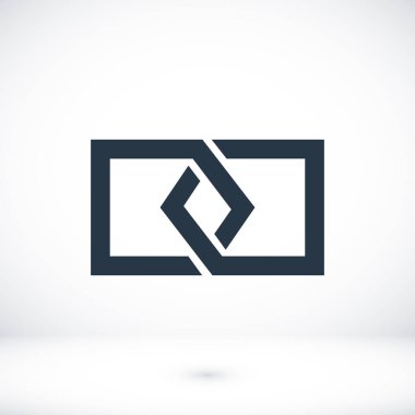 düz bağlantı simgesi