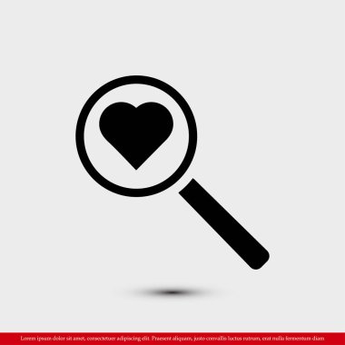 kalp arama simgesi