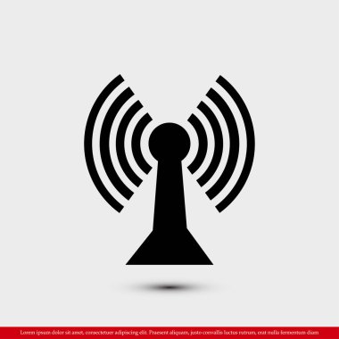 Comunication düz simgesi