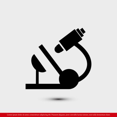 Mikroskop Düz Simgesi