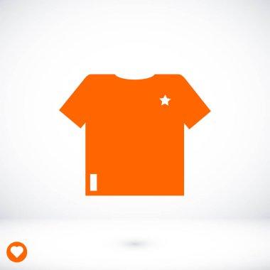 Tişört Düz Simgesi