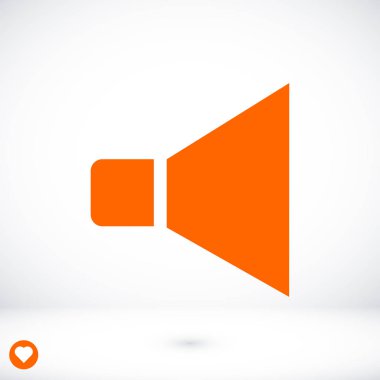 düz hoparlör simgesi