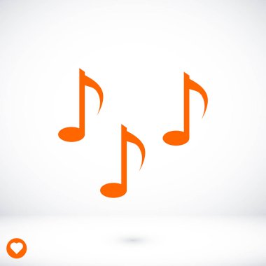 Müzik notlar işareti simgesi