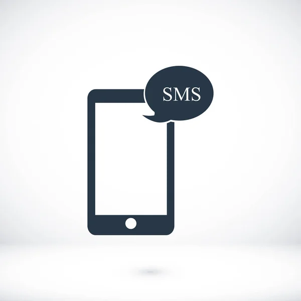 Telefon komórkowy sms ikona — Wektor stockowy