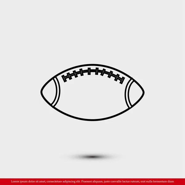 Rugby Ball icon — Stock Vector