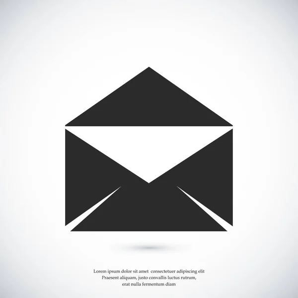 Eenvoudige envelop pictogram — Stockvector