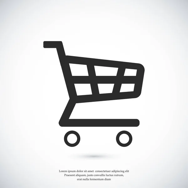 Shopping cart icon — Stock Vector