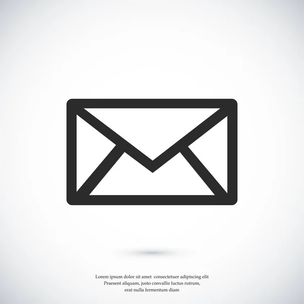 シンプルな封筒のアイコン — ストックベクタ