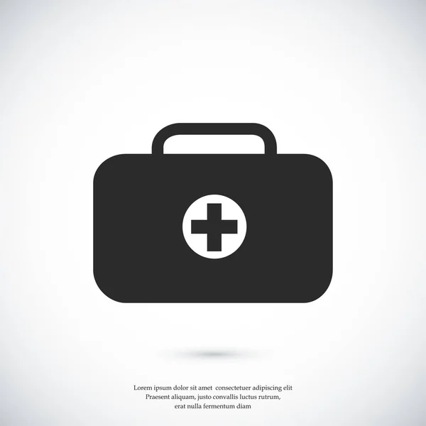 Medicinsk väska ikonen — Stock vektor