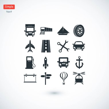 taşıma simgeleri ayarlandı