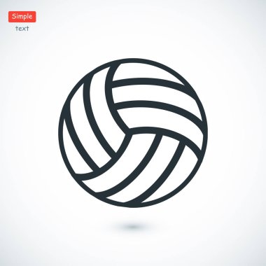 Voleybol topu simgesini 