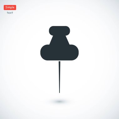 raptiye düz stil ikonu