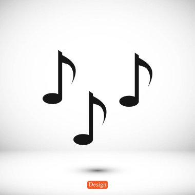 Müzik notlar işareti simgesi