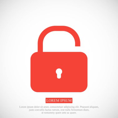 kilidi asma kilit simgesi