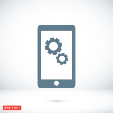 Gears'ı simgesi ile Smartphone