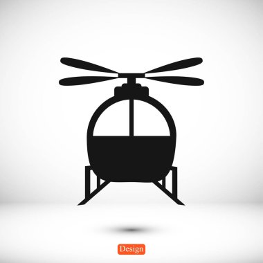 Helikopter basit simgesi