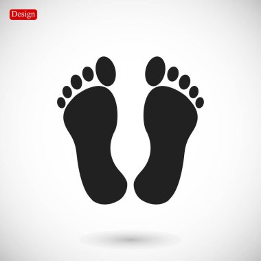 fiitprints düz stil ikonu