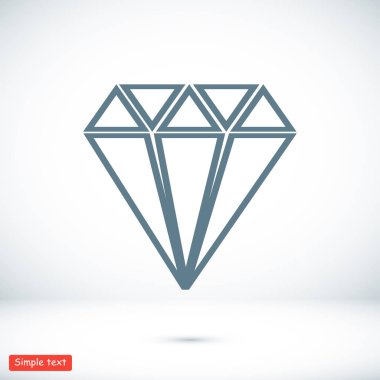 Elmas basit simgesi 