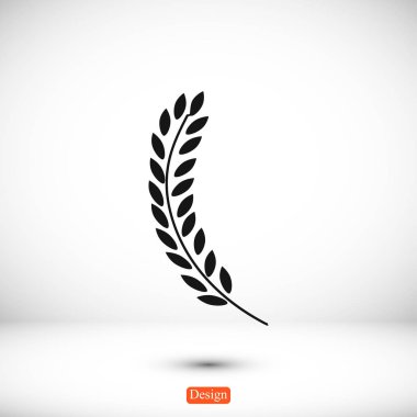 Buğday düz stil ikonu