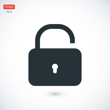 kilidi asma kilit simgesi