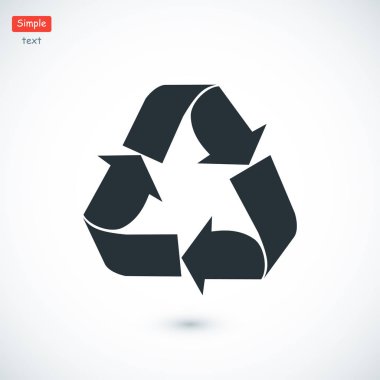 geri dönüşüm işareti simgesi 